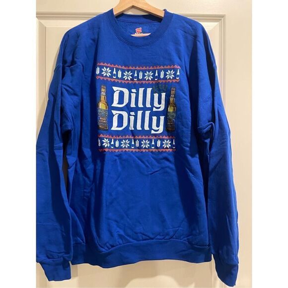 Bud Light Dilly Dilly Crewneck Christmas Sweater size XL - Picture 1 of 2